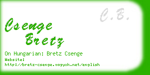 csenge bretz business card
